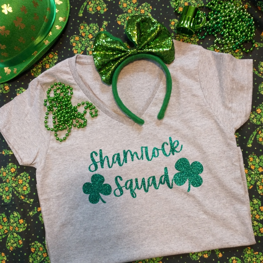 Women's V neck St.Patrick's Day T-Shirt